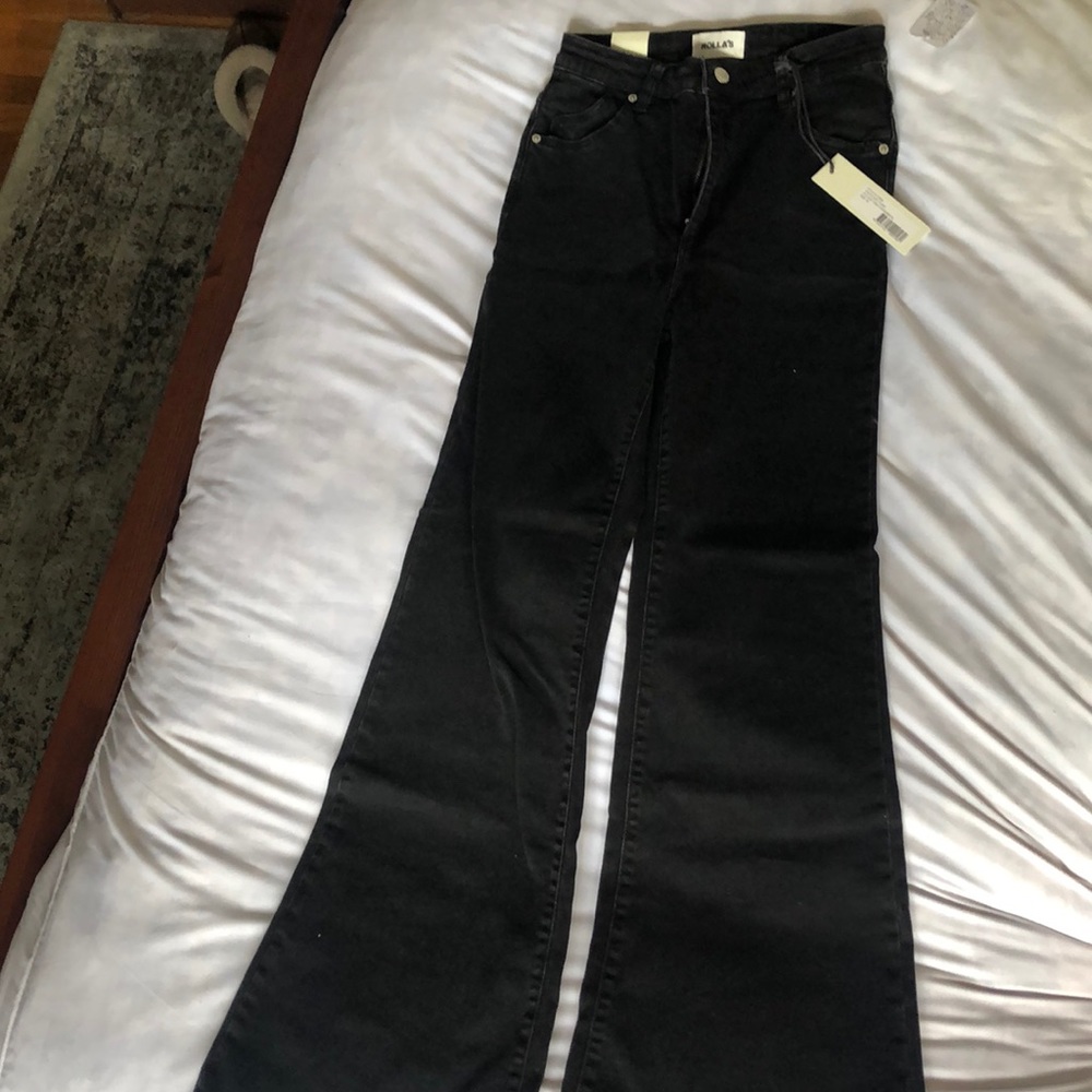 Free People Black Flare Jeans